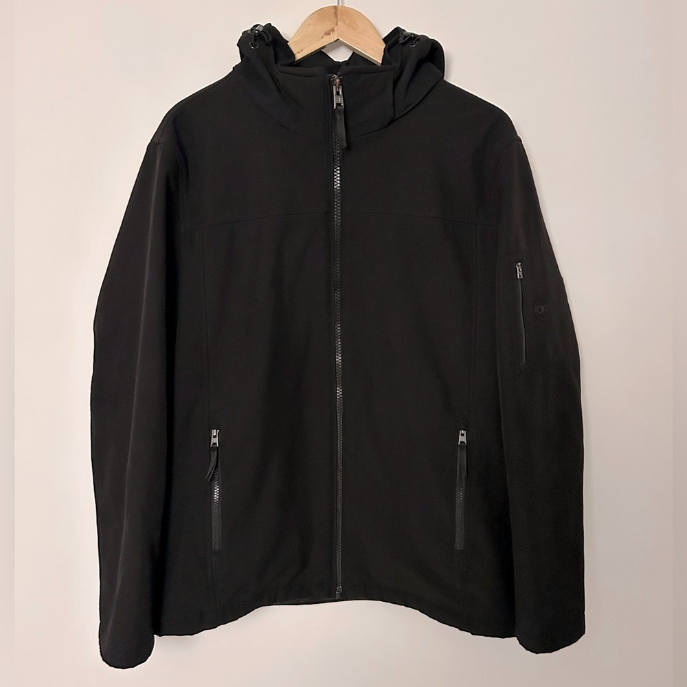 Men's Calvin Klein Black Hooded Fall Jacket